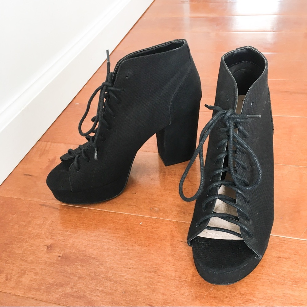 H&M Lace-Up Booties